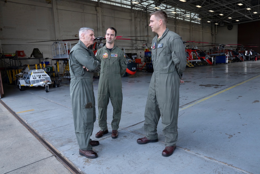 VCJCS visits NAS Whiting Field; presents "Wings of Gold"