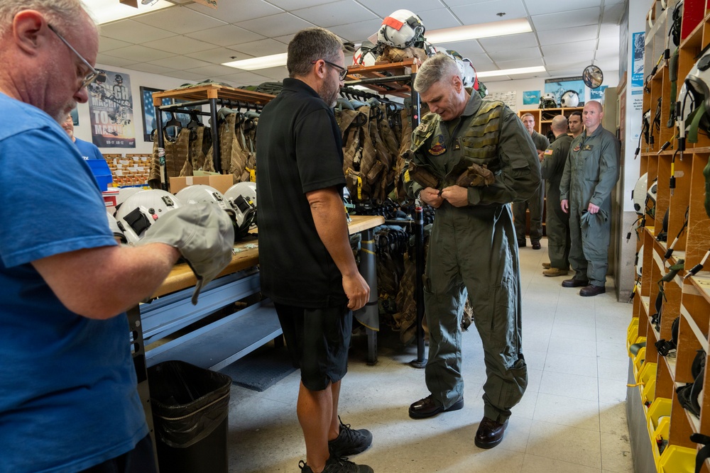 VCJCS visits NAS Whiting Field; presents "Wings of Gold"