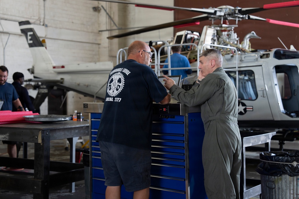 VCJCS visits NAS Whiting Field; presents "Wings of Gold"