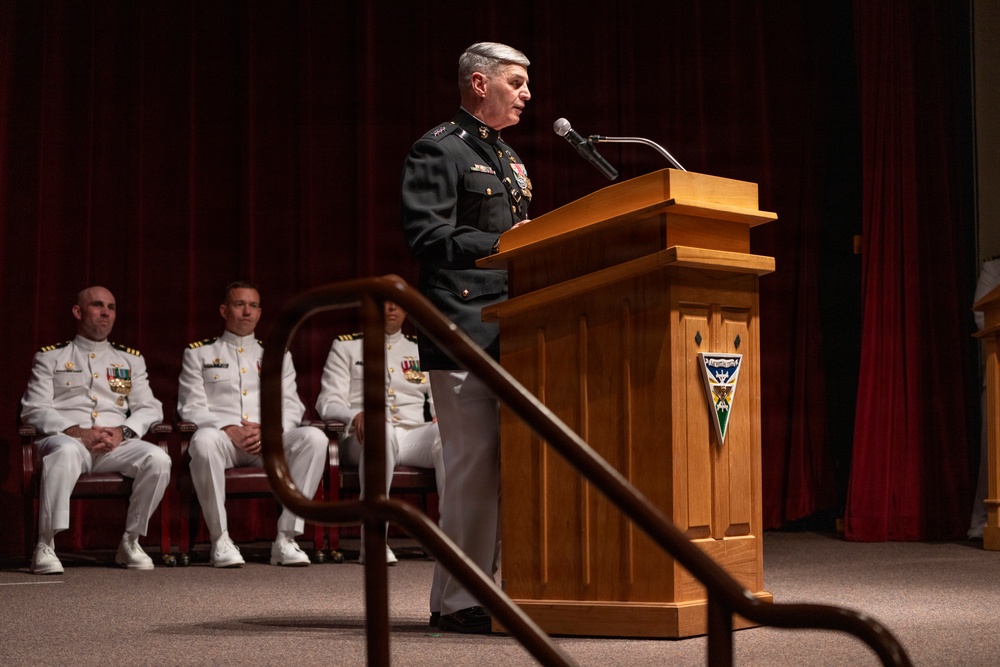 VCJCS visits NAS Whiting Field; presents "Wings of Gold"