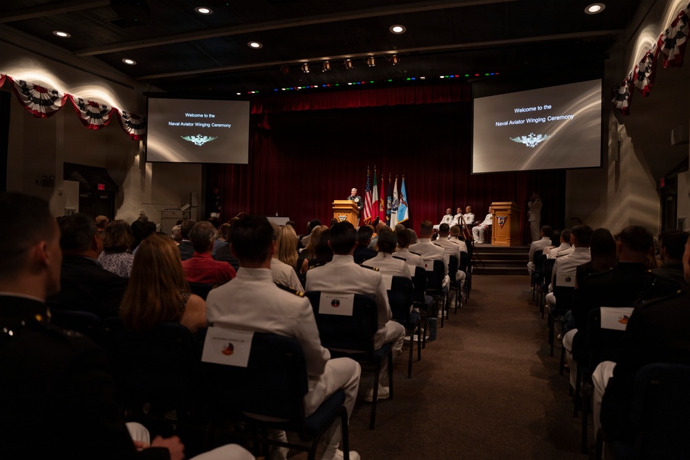 VCJCS visits NAS Whiting Field; presents "Wings of Gold"