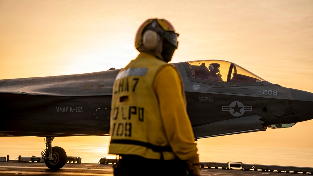 USS Tripoli Flight Operations