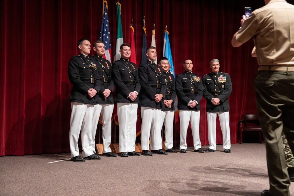 VCJCS visits NAS Whiting Field; presents "Wings of Gold"