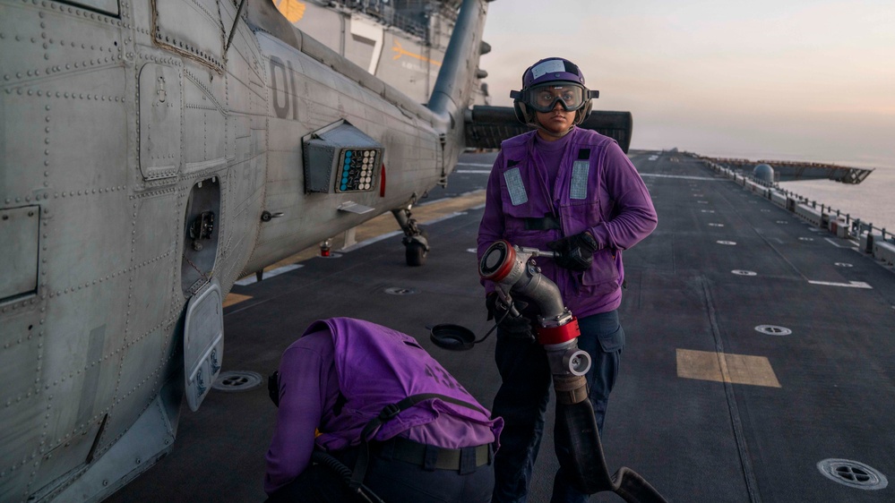 USS Tripoli Flight Operations