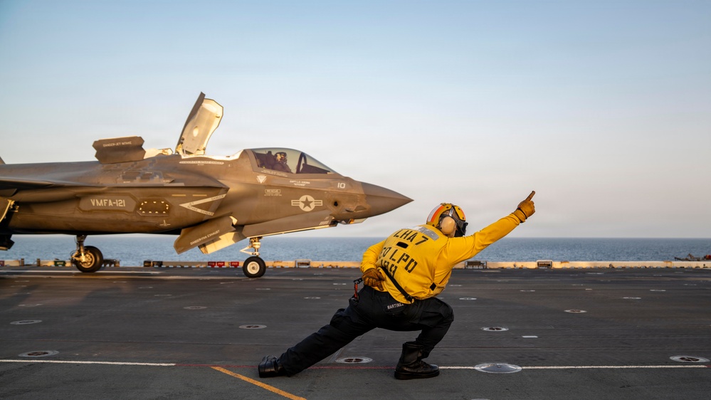 USS Tripoli Flight Operations Photos