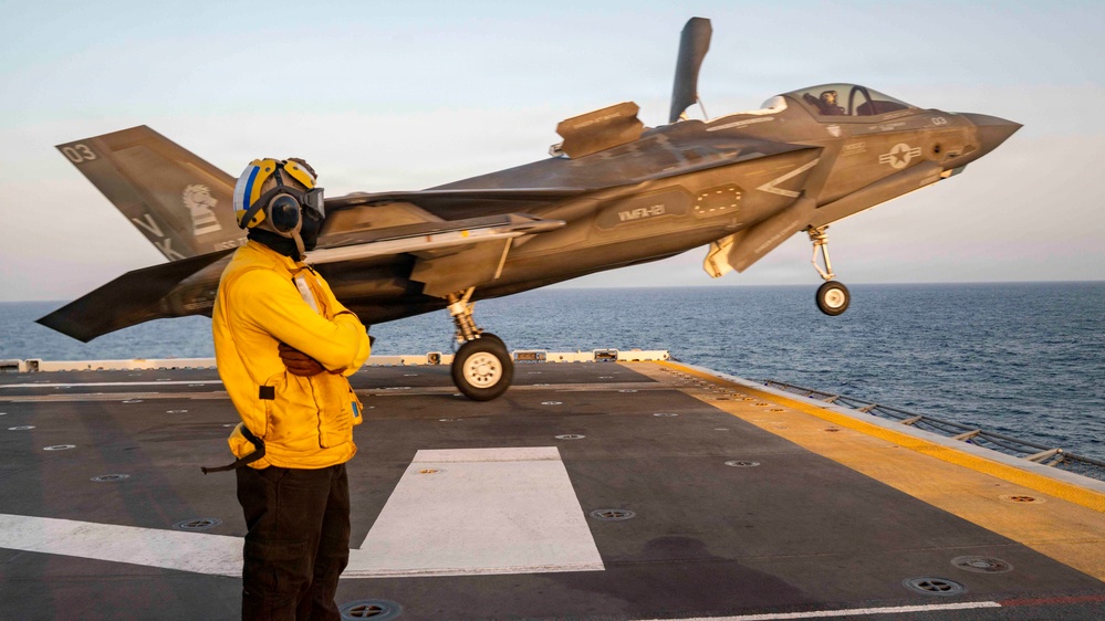 USS Tripoli Flight Operations Photos
