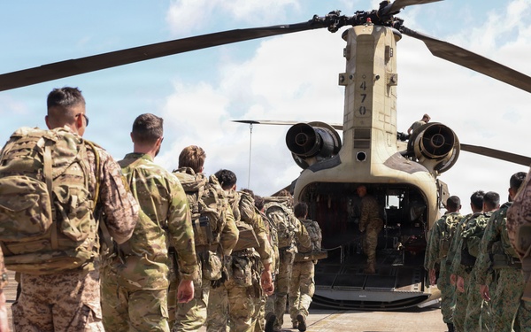 Allied and Partner Forces Conduct Cold Load Training at Schofield Barracks