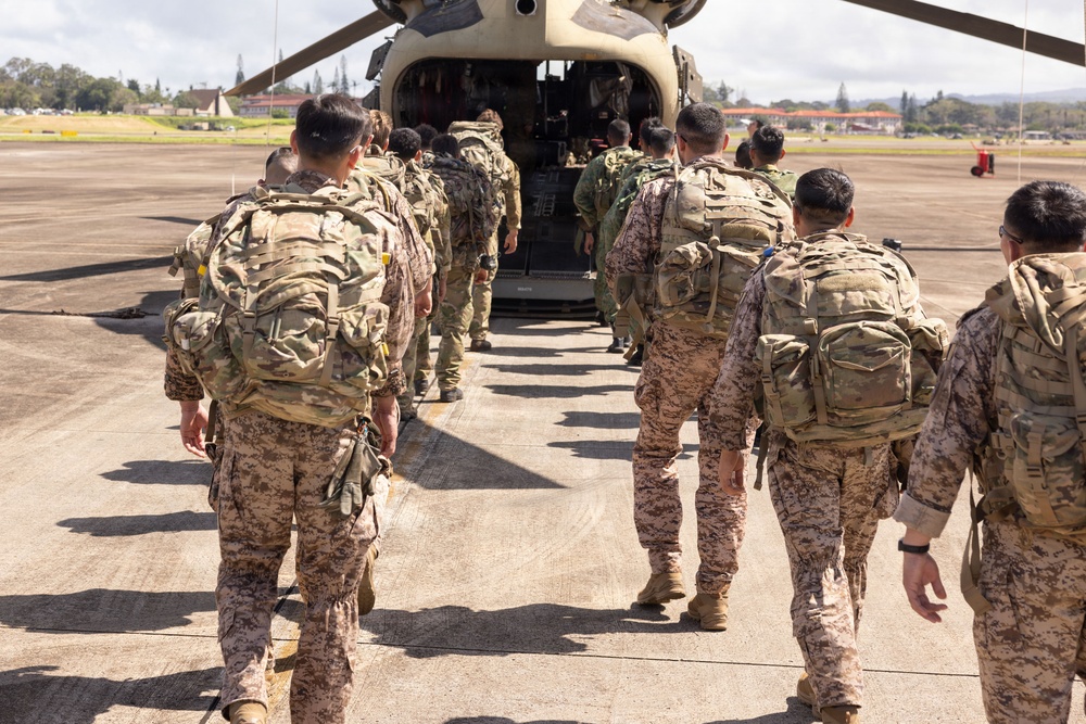 Allied and Partner Forces Conduct Cold Load Training at Schofield Barracks