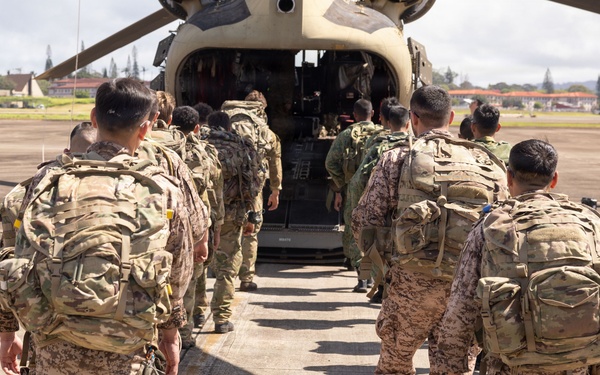 Allied and Partner Forces Conduct Cold Load Training at Schofield Barracks