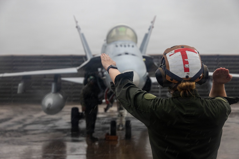 VMFA-232 Train out of Gwangju Air Base