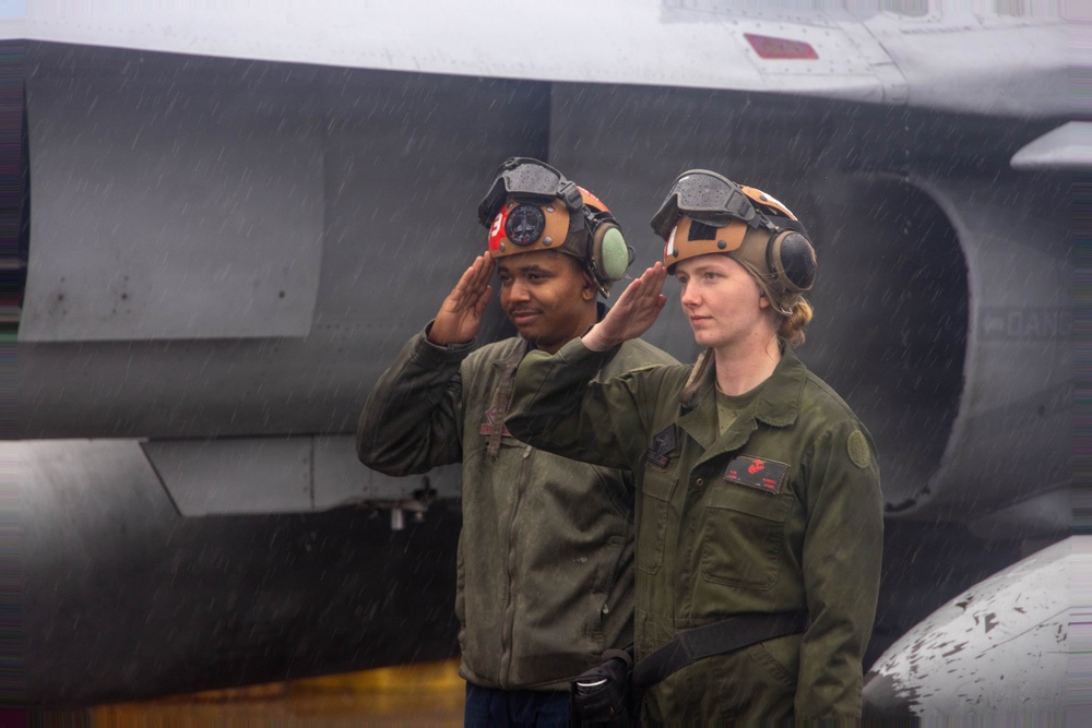 VMFA-232 Train out of Gwangju Air Base