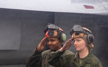 VMFA-232 Train out of Gwangju Air Base