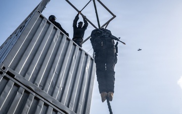 Obangame Express 2026 participants conduct a VBSS demonstration