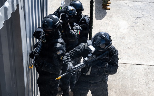 Obangame Express 2026 participants conduct a VBSS demonstration