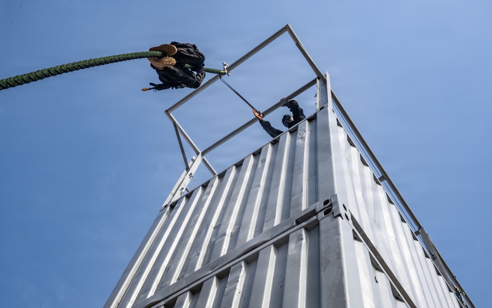 Obangame Express 2026 participants conduct a VBSS demonstration