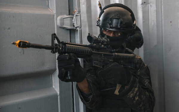 Obangame Express 2026 participants conduct a VBSS demonstration