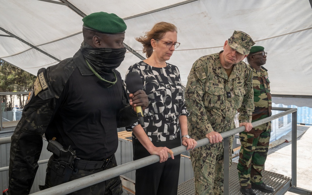 Obangame Express 2026 participants conduct a VBSS demonstration