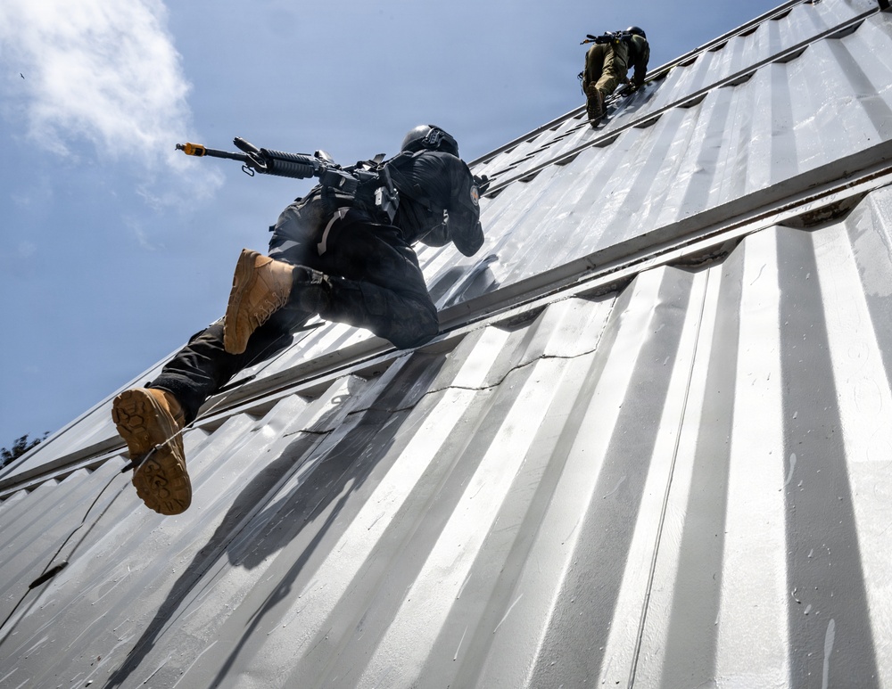 Obangame Express 2026 participants conduct a VBSS demonstration
