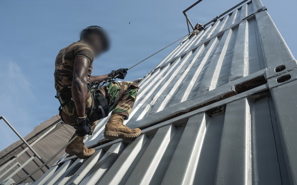 Obangame Express 2026 rappel and VBSS scenario training
