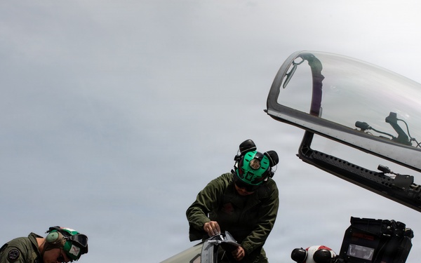 VMFA-232 Train out of Gwangju Air Base