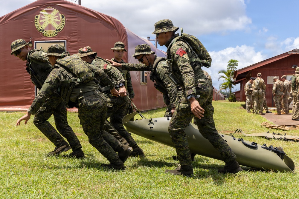 International Soldiers Undergo Familiarization Training During PLFTRC