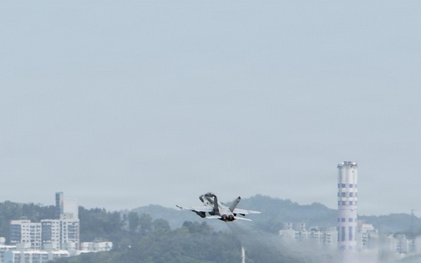 VMFA-232 Train out of Gwangju Air Base