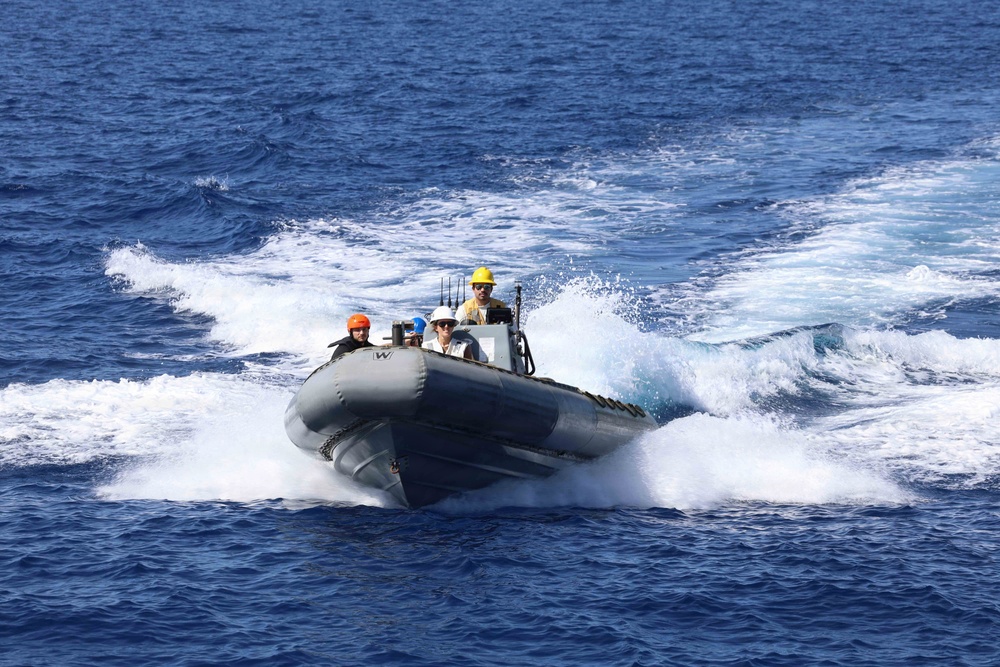 USS Thomas Hudner (DDG 116) Conducts Boat Operations