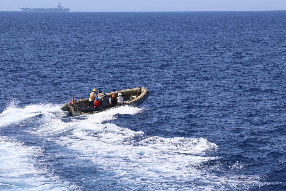 USS Thomas Hudner (DDG 116) Conducts Boat Operations