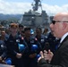 Senior Advisor to Secretary of War Visits Sailors aboard USS William P. Lawrence