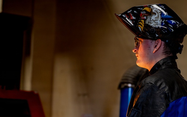 35th MXS Airman hones metalwork skills during training