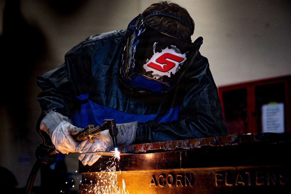 35th MXS Airman hones metalwork skills during training