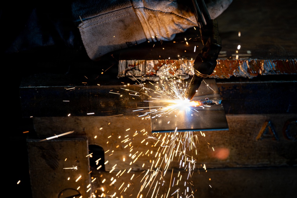 35th MXS Airman hones metalwork skills during training