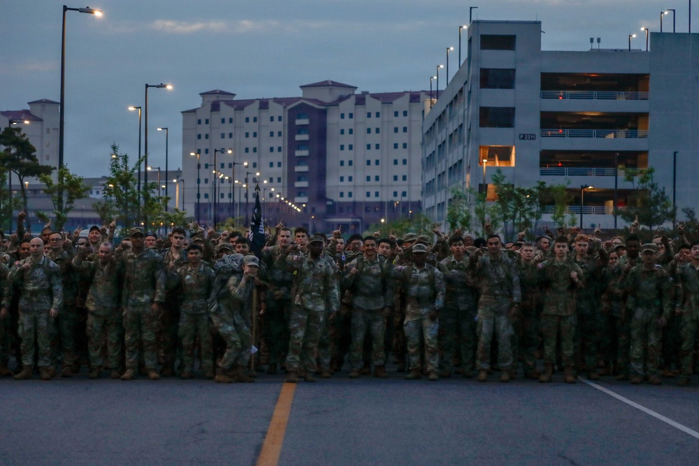 1SIG BDE Signal Month:1st Signal Brigade Soldiers complete Norwegian Foot March at Camp Humphreys.