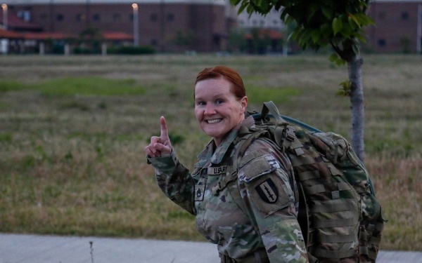 1SIG BDE Signal Month:1st Signal Brigade Soldiers complete Norwegian Foot March at Camp Humphreys.