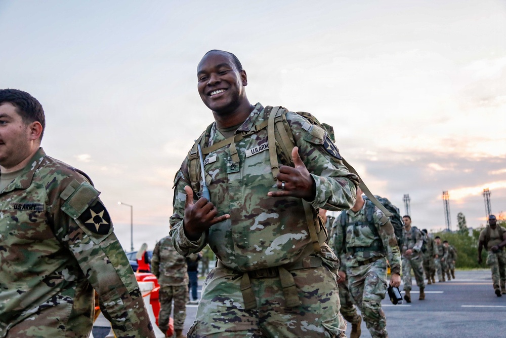 1SIG BDE Signal Month:1st Signal Brigade Soldiers complete Norwegian Foot March at Camp Humphreys.
