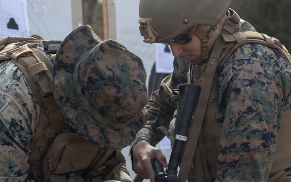 CLB-24 Marines conduct battlesight zero range in Sweden