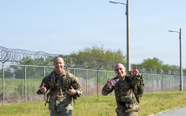 1st Signal Brigade Hosts Norwegian Foot march to Celebrate 60th Anniversary at Camp Humphreys