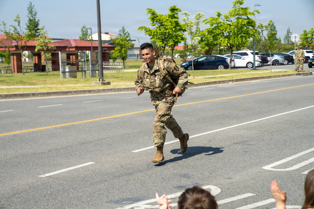 1st Signal Brigade Hosts Norwegian Foot march to Celebrate 60th Anniversary at Camp Humphreys
