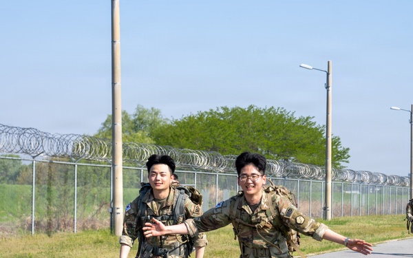 1st Signal Brigade Hosts Norwegian Foot march to Celebrate 60th Anniversary at Camp Humphreys