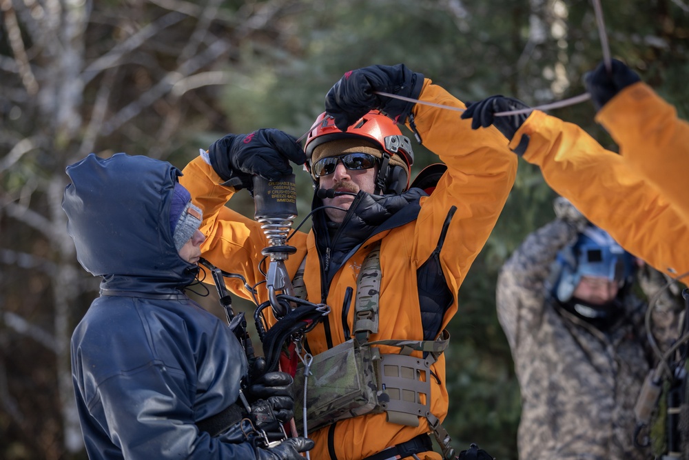 176th Wing Air National Guardsmen partner with Army and Coast Guard helicopter aviators during SAREX 2026