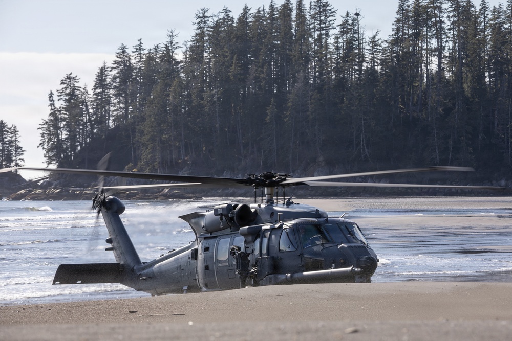 176th Wing Air National Guardsmen partner with Army and Coast Guard helicopter aviators during SAREX 2026