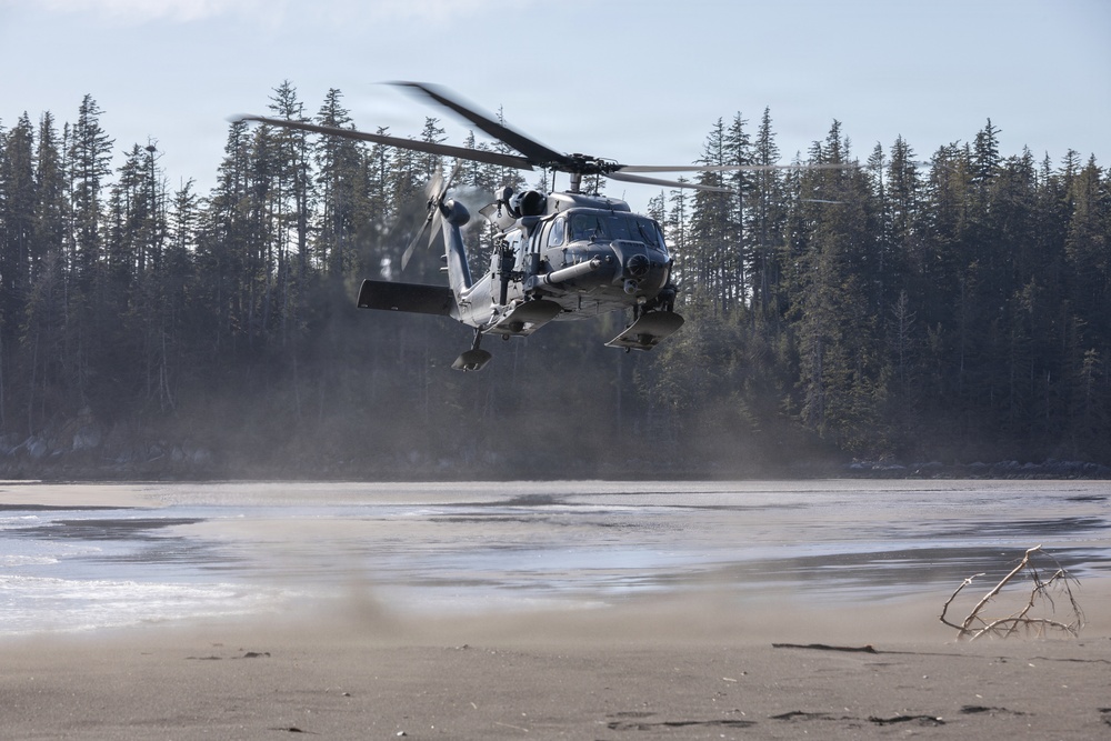 176th Wing Air National Guardsmen partner with Army and Coast Guard helicopter aviators during SAREX 2026
