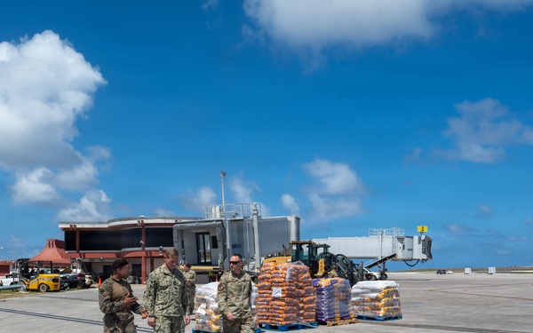 Adm. Josh Lasky visits 36th CRS operations at Saipan International Airport