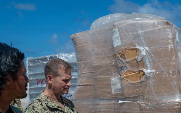 Adm. Josh Lasky visits 36th CRS operations at Saipan International Airport