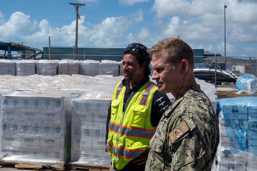 Adm. Josh Lasky visits 36th CRS operations at Saipan International Airport