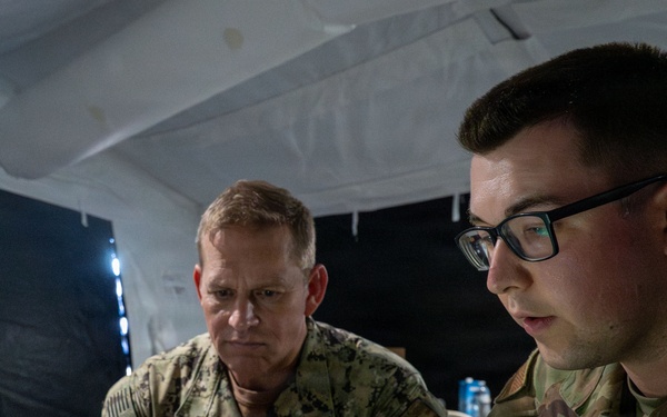 Adm. Josh Lasky visits 36th CRS operations at Saipan International Airport