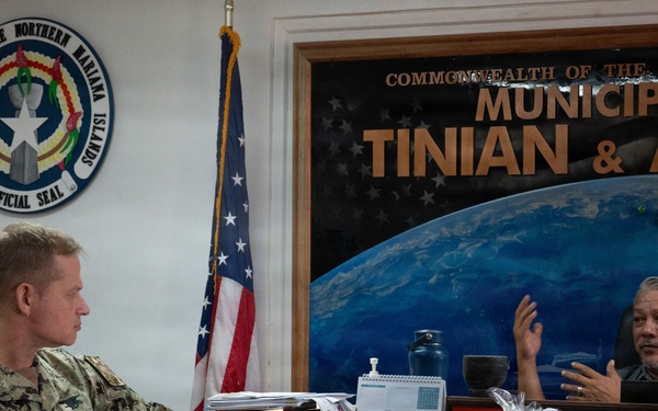 JTF - Micronesia Commander visits Tinian