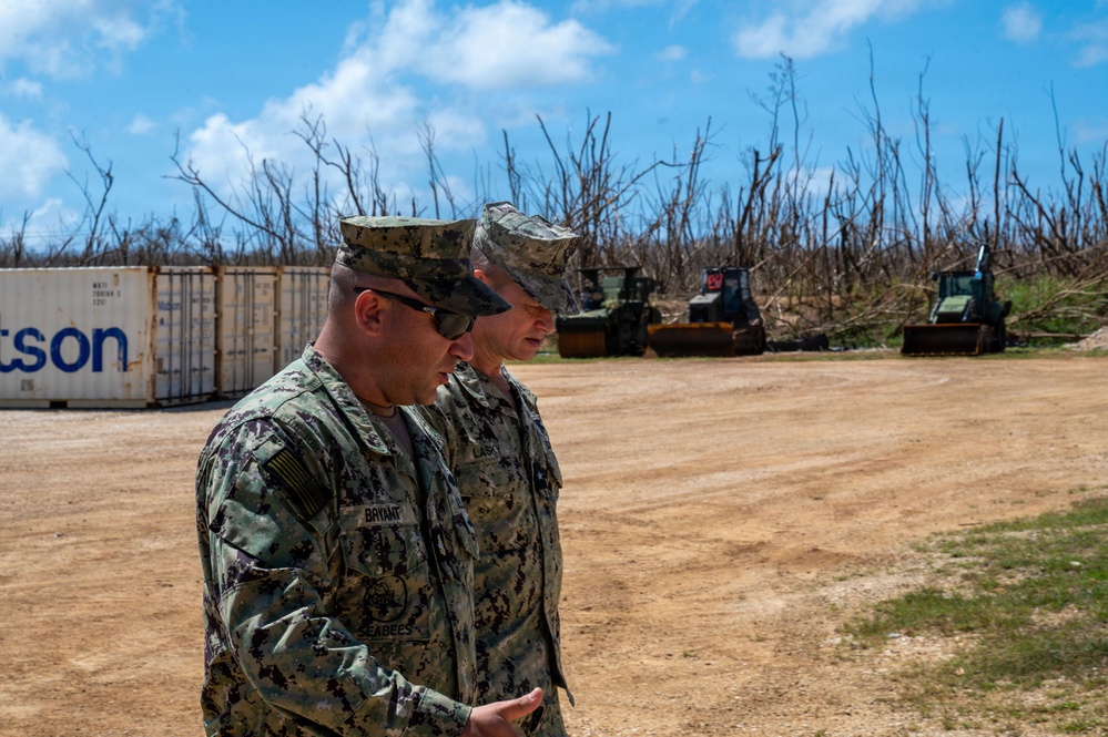 JTF - Micronesia Commander visits Tinian