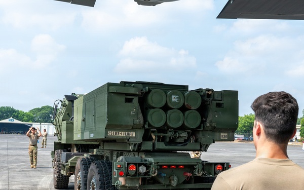 Balikatan 2026: U.S. Airmen, Soldiers load HIMARS for airlift