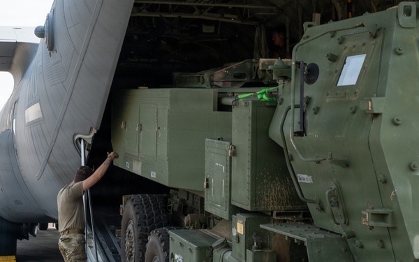 Balikatan 2026: U.S. Airmen, Soldiers load HIMARS for airlift